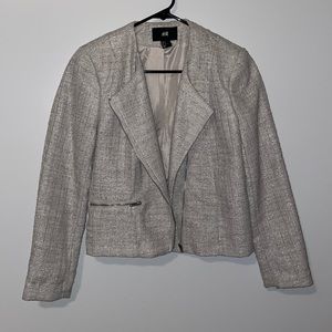 H&M sparkly silver blazer